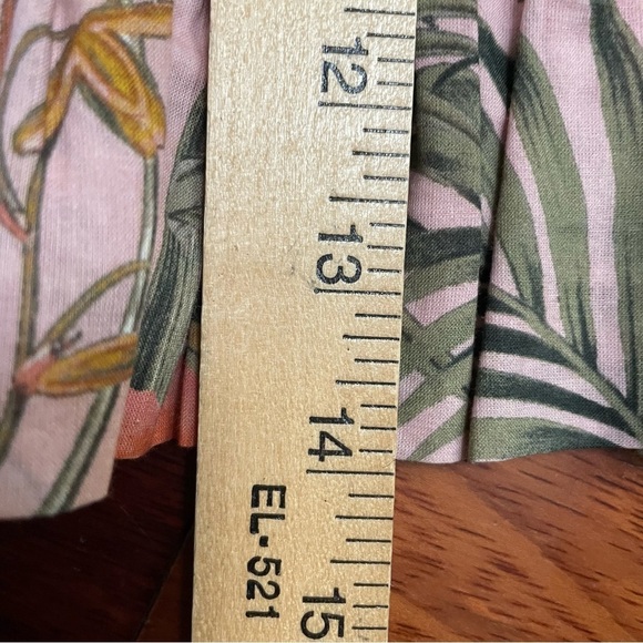 Rebecca Minkoff Dolly Top Smocked Peplum Top Tie Straps Summer Women's Sz M B21 - Picture 7 of 8